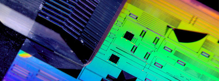 Silicon photonics builds on the technology portfolio and economy of scale of CMOS fabs to manufacture sophisticated photonic integrated circuits with a combination of passive devices - in particular wavelength and polarisation selective devices - and active devices such as optical modulators and detectors. Photo: imec.