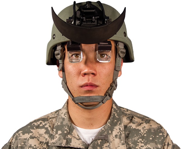 The US Marines have been testing out a new head-up display (HUD) based around a freeform prism component. Photo: SA photonics.