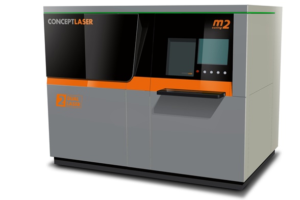 One of Concept Laser's multi-laser systems for additive manufacturing. The German company is set to become part of GE's aerospace subsidiary, with a substantial investment anticipated as Concept's Lichtenfels headquarters becomes a major European center for GE. Image: Concept Laser.