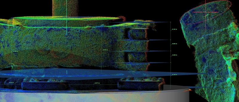 Lidar data of the damaged well head, collected 110 meters under the sea off Australia, was used to produce a replacement part. Image: 3D at Depth/Fugro.