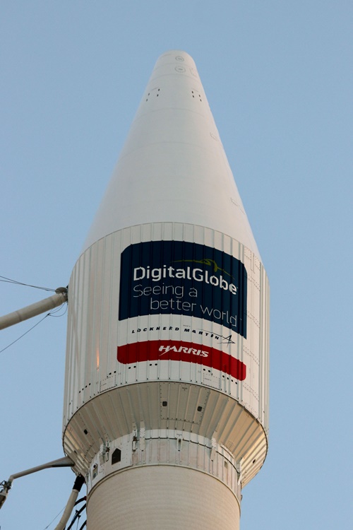 With an optical payload developed by Harris Corp., and featuring ON Semi CCD sensors, the WV4 satellite will offer 30 cm resolution from low-Earth orbit - good enough to discriminate between tanks and other vehicles. The first images from WV4 should become available within weeks. Photo: Lockheed Martin. 