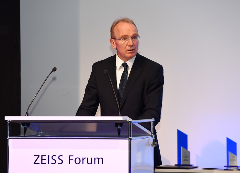 Ulrich Simon, head of corporate research and technology at Zeiss, photographed at this year's Zeiss Symposium on digital optics. He says that EPFL's researchers will have 