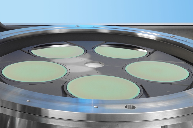 Aixtron specializes in equipment used to deposit ultra-thin layers of semiconductor material, most often for light-emitting structures in LEDs. A deal to bring the German company into Chinese private equity ownership has now been scuppered by President Obama's office, on grounds of US national security. Photo: Aixtron.