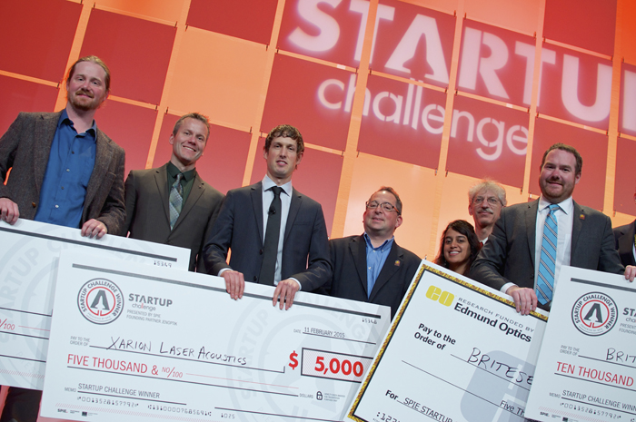 Balthasar's gift: Xarion was runner-up at SPIE's Startup Challenge in 2015. Photo: Matthew Peach, optics.org.