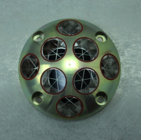 In an echo of the Apollo lunar missions more than 40 years ago, ExoMars will deposit this optical retro-reflector on the Martian surface. It will enable the Schiaparelli module to be located, using laser ranging, from Mars orbiters. Photo: INFN.