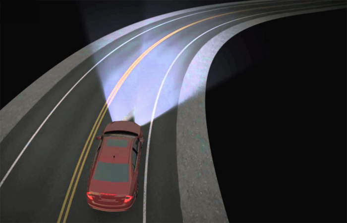 Night rider: Smarter headlamps make for safer driving. Image courtesy of US Insurance Institute for Highway Safety (http://www.iihs.org)