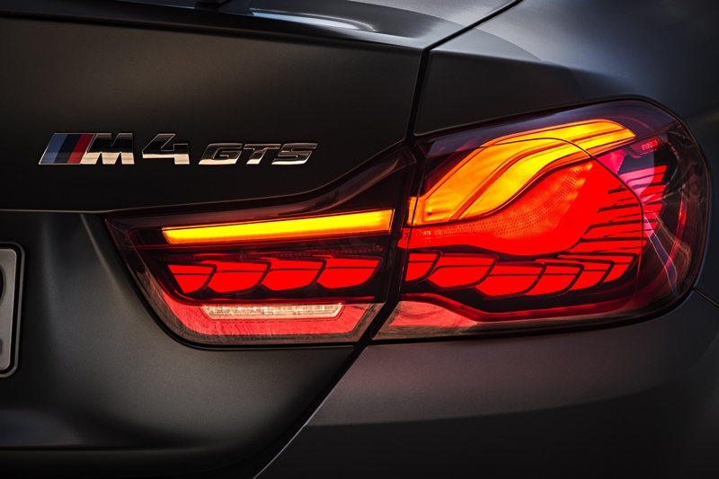 BMW's forthcoming M4 GTS car will be the first production model to feature OLED exterior lighting. The car firm says that, unlike point-source LEDs, the OLED designs 