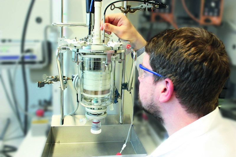 Developed by University of Potsdam spin-off PDW Analytics, the photon density wave technique is said to be able to determine average particle sizes even in highly turbid media like milk or industrial emulsions. PDW and Fraunhofer IAP have teamed up to develop an analytical offering based on the technique to manufacturers of paint, varnishes, glues and other liquids who want to improve their processes. Photo: Fraunhofer IAP.