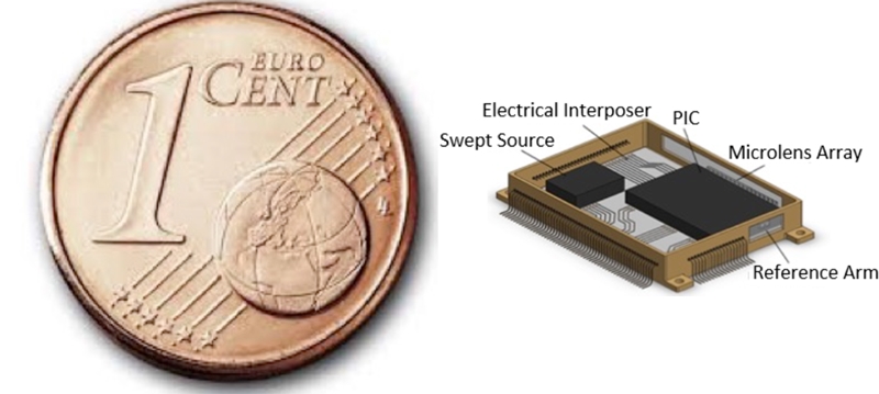 Principal investigator Wolfgang Drexler suggests that the core technology under development for creating ultra-compact OCT systems could end up being sold in supermarkets in the future. Image: Photonics21/OCTCHIP.