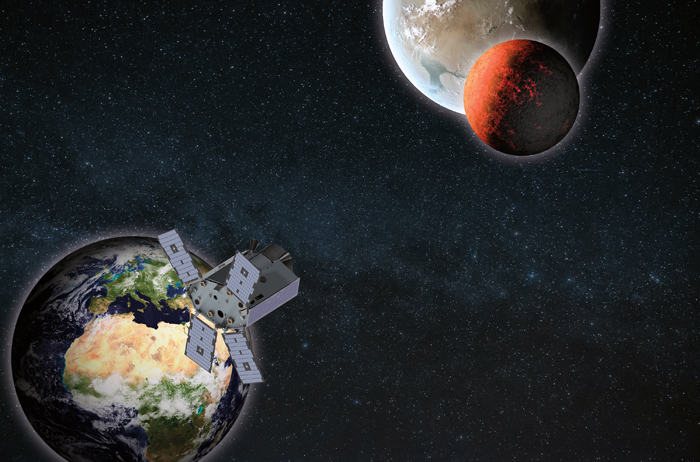 The final frontier? Artist's impression of the Twinkle spacecraft. Credit: Twinkle, UCL, SSTL, Blue Skies Space Ltd.