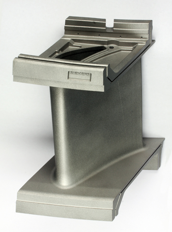 Guide vanes made using the new modular process chain (material: Inconel&reg; 718). &copy; Photo Fraunhofer ILT, Aachen.