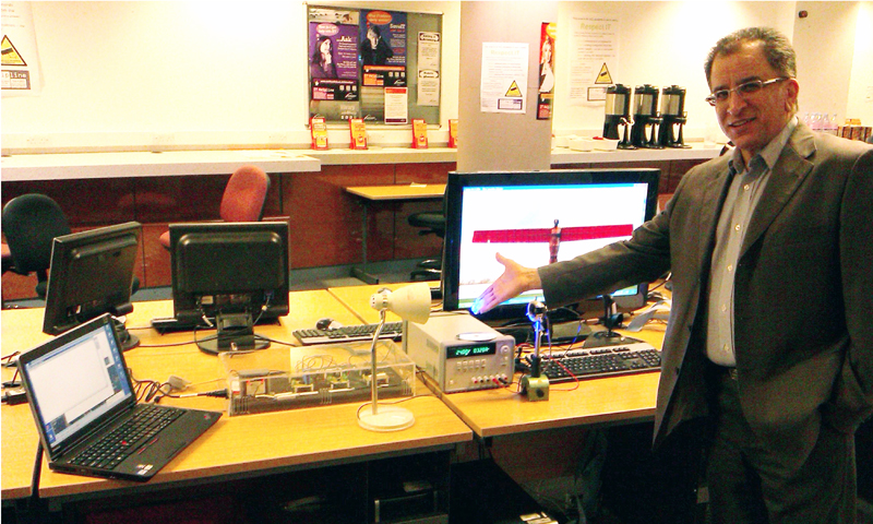 Professor Zabih (Fary) Ghassemlooy, head of Northumbria's Optical Communications Research Group. Image: University of Northumbria.