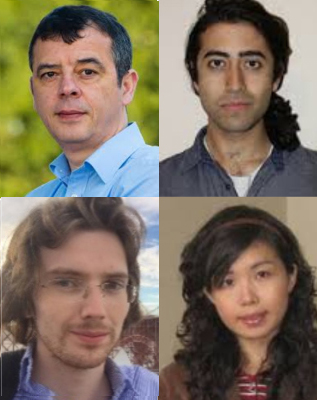 (L-R, above and below) Marian Florescu, Sherwin Sahba, Steven Sellers and Weining Man. Image University of Surrey.