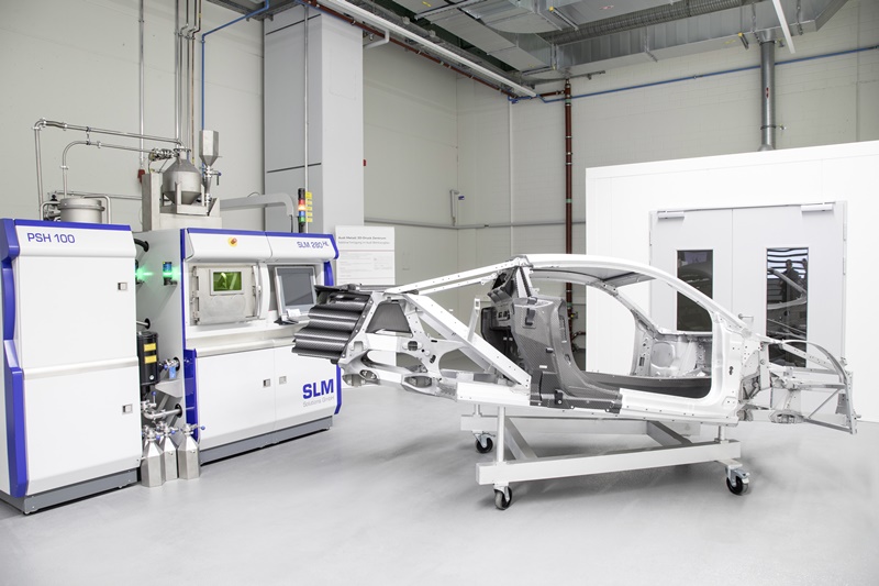 Auto giant Audi is working with both EOS and SLM Solutions on metal additive manufacturing technology. Photo: Audi.