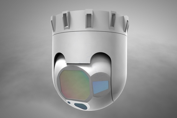 US defense giant Raytheon unveiled this smaller, lightweight version of its multispectral targeting system at the Paris Air Show. The 