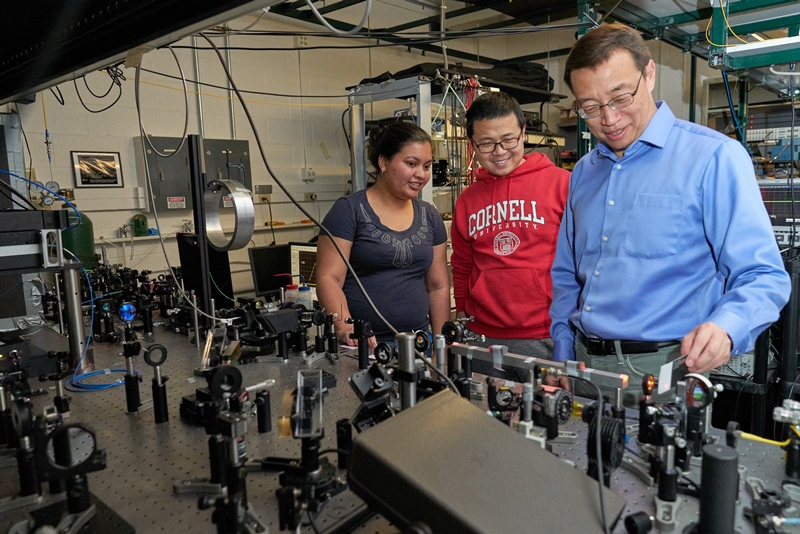 Cornell University neuroscientist Chris Xu and colleagues will study how brains produce behavior in species across a range of sizes, using optical imaging to monitor neuron function with high spatial and temporal resolution. Photo: NSF/Cornell University.