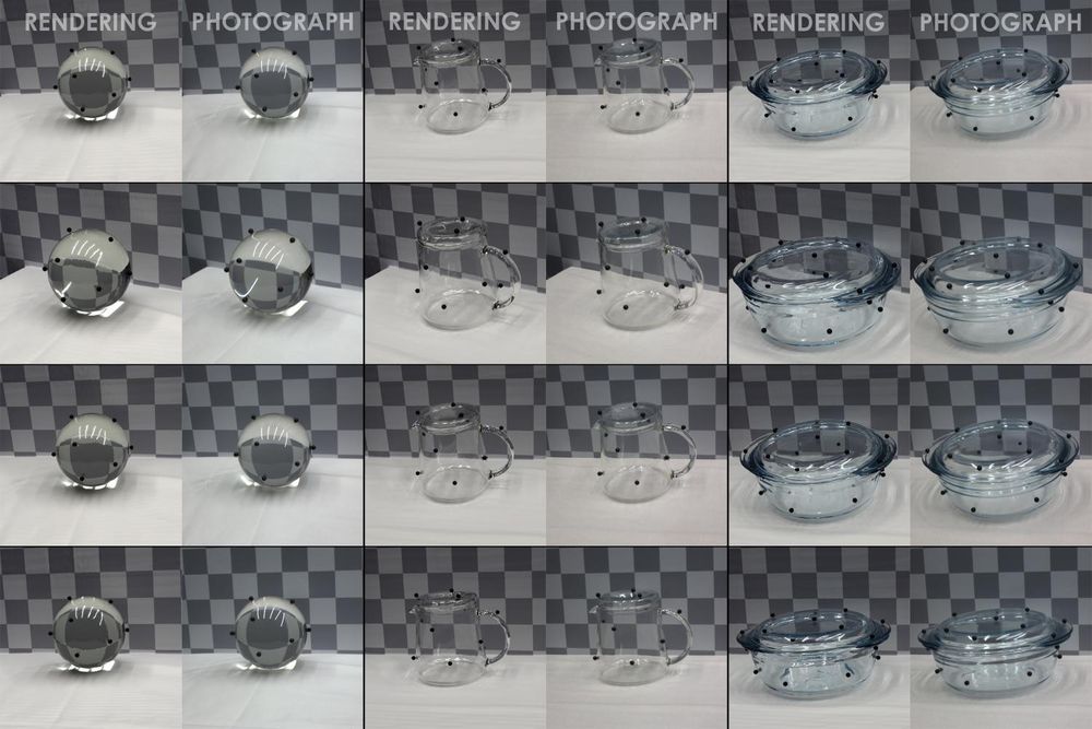Researchers developed a workflow that allows 3D rendering of clear objects, which are challenging to digitize. Credit: Jonathan Stets, Alessandro Dal Corso and Jeppe Frisvad, Technical University of Denmark.