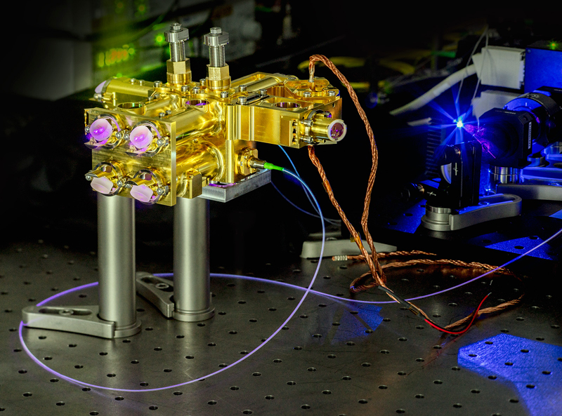 Stable polarization entangled photon source for quantum key distribution. &copy; Photo Fraunhofer IOF.
