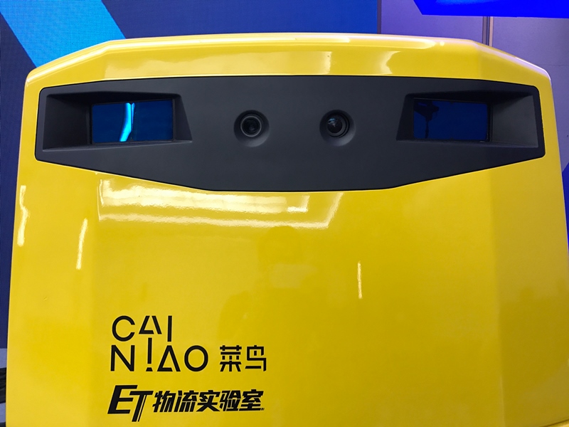 Cainiao, the logistics arm of the Alibaba Group, is among the major industrial firms to invest in lidar technology developer RoboSense. This image shows an unmanned logistics vehicle from Cainiao, equipped with a MEMS solid-state lidar. Photo: RoboSense/Thomas PR.