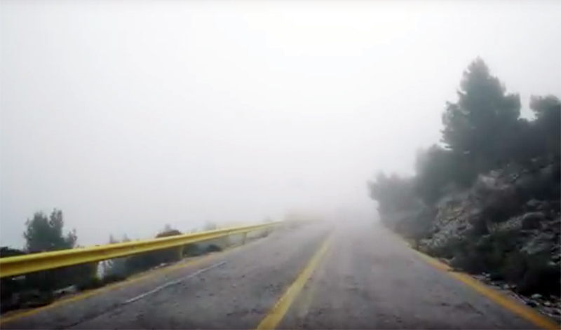 Foggy mountain breakdown: system could be a crucial step toward self-driving cars. Image: MIT.