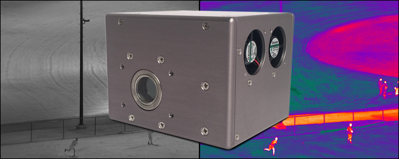 Stepping up to the plate: Lockheed Martin's new &mu;LAD dual-band IR camera core offers two high-speed, high-resolution sensors in one compact package. Short-wave IR imagery (left) is suitable for laser indicators and pilotage in maritime environments, while mid-wave IR imagery (right) readily supports such functions as night pilotage. Images: Lockheed Martin.