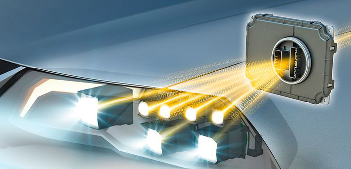Intelligent auto lighting: sales into this market could reach by &euro;500 million a year. Image: Continental.