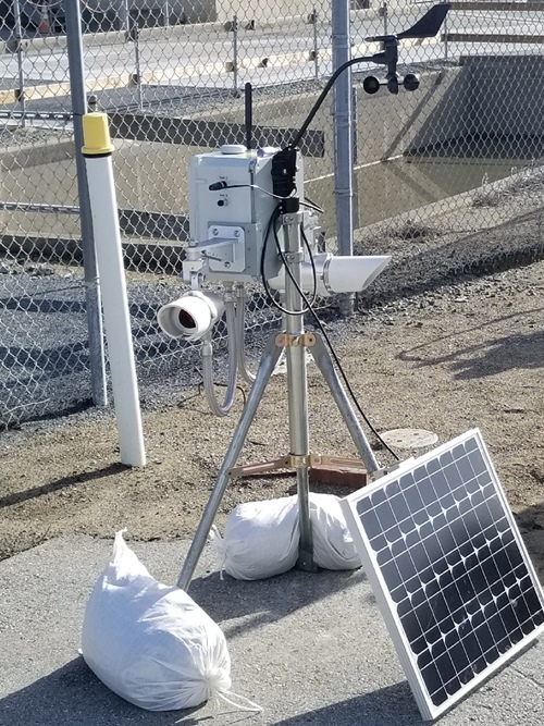 The SENSIT Technologies gas detection system, seen in situ at an industrial facility. Photo: SENSIT Technologies.