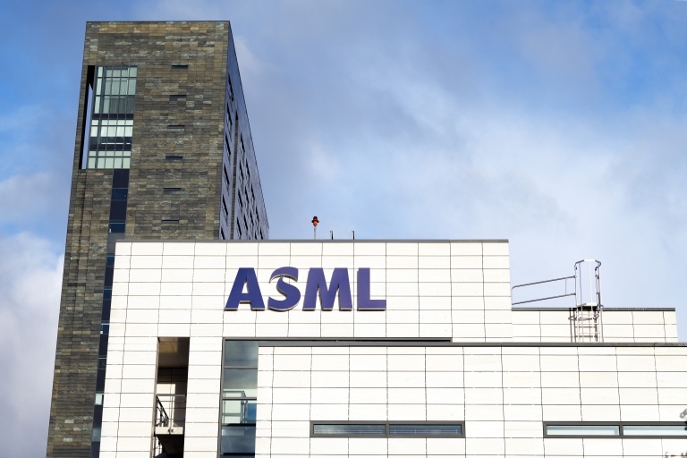 ASML is planning to accelerate its development of EUV technology, much of which happens at its Veldhoven campus in The Netherlands. With a strong global economy and burgeoning demand for its tools from makers of logic and memory chips, the lithography company's stock price is trading at close to all-time highs. Photo: ASML.