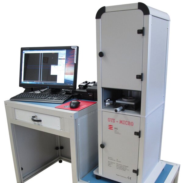 OTS Micro - Optics Test Station for EFL-range 0,1-6mm with an accuracy of 1&mu;m 