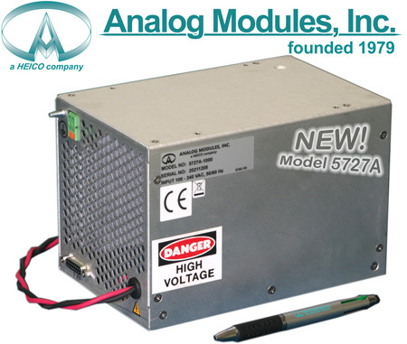 AMI's new capacitor charging power supply, Model 5727A, meets current medical safety and EMI standards 