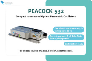 Peacock 532: the first in a series of Optical Parametric Oscillators and pump lasers 