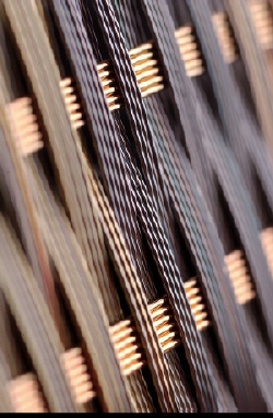 woven fabric of composite fibers