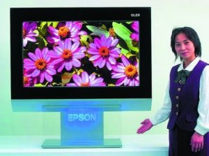 Seiko Epson's 40 inch color organic light emitting diode television