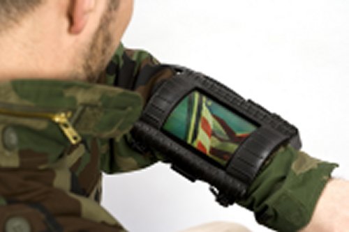 The wrist worn OLED display communication device is not only flexible but lightweight and robust for military applications