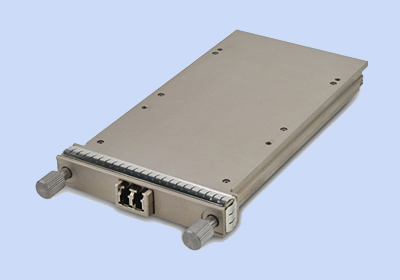 Finisar's 100 GE (Gigabit Ethernet) CFP2 module, based on the CFP2 MSA form factor.