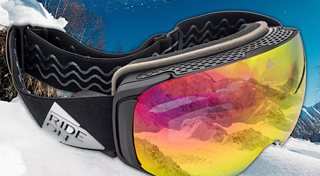 Ride-On's ski goggles and brings AR to the slopes.