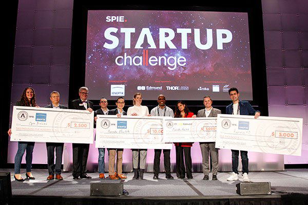 Startup Challenge 2019 winners and judges on stage in San Francisco.