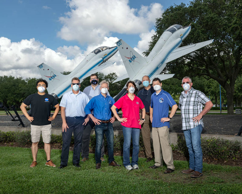 Mask task: NASA's Johnson Space Center team.
