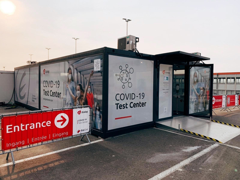 Ecolog has opened a Covid-19 Test Center at Brussels Airport.