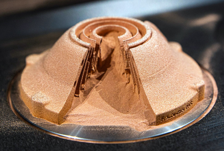 New AM system completely melts pure copper powder.