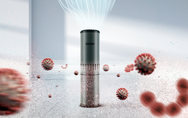 Osram's AirZing UV-Compact portable disinfecting system.