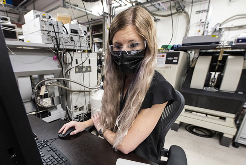 Researcher Abigail Meyer of Colorado School of Mines and NREL.