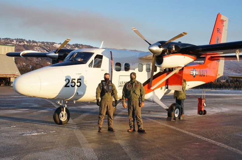 The NRL's Scientific Development Squadron’s UV-18 Twin Otter.