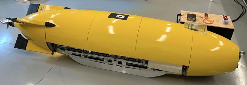 For undersea cable inspection: Dive Technologies’ commercial large displacement AUV.