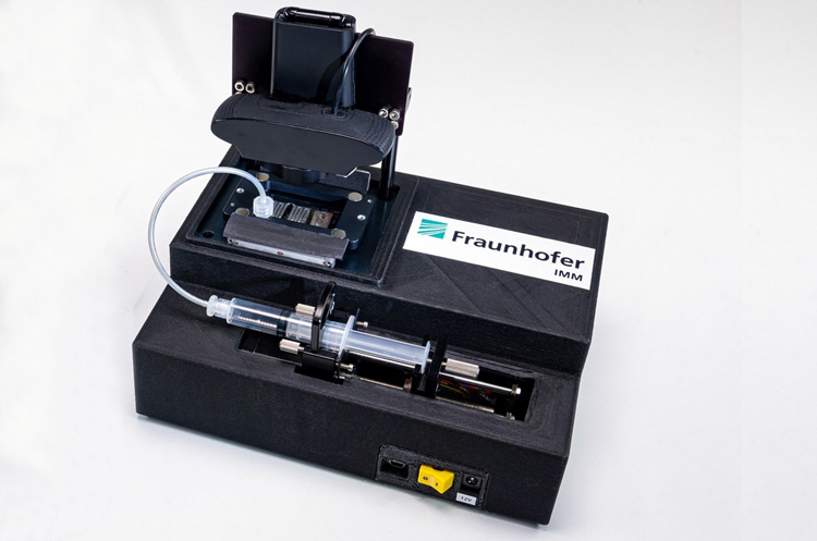 Rapid PCR test system developed by the Fraunhofer IMM.