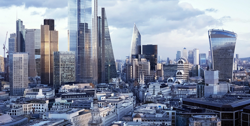 Quantum-secure network: City of London’s financial district.