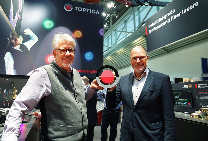 New look for Toptica: Wilhelm Kaenders, CTO, and Thomas Renner, CSO.