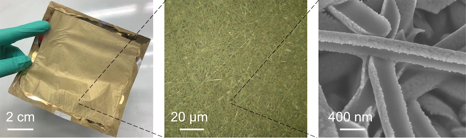 Gold standard: nanomesh at different zoom levels