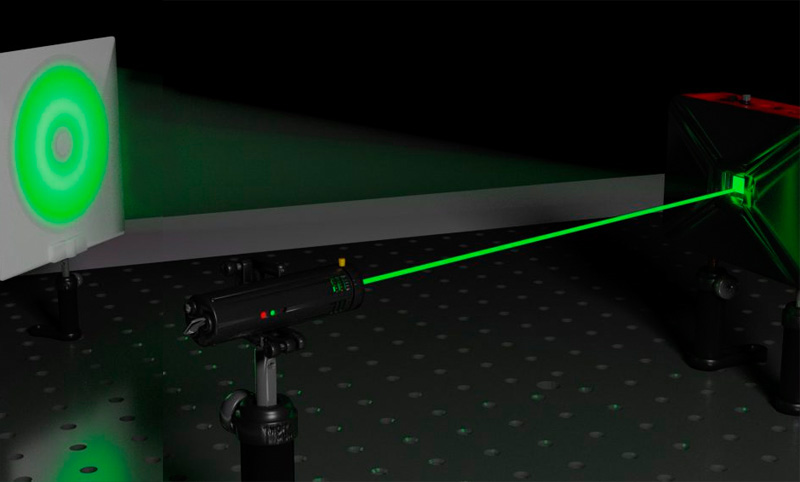 Spatial light modulator creates a Laguerre-Gaussian beam with specific OAM. Spatial light modulator creates a Laguerre-Gaussian beam with specific OAM.