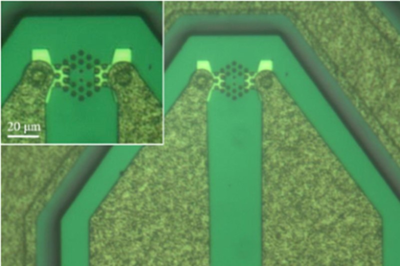 940 nm dual-cavity photonic crystal VCSEL array. Click for info. 940 nm dual-cavity photonic crystal VCSEL array. Click for info.